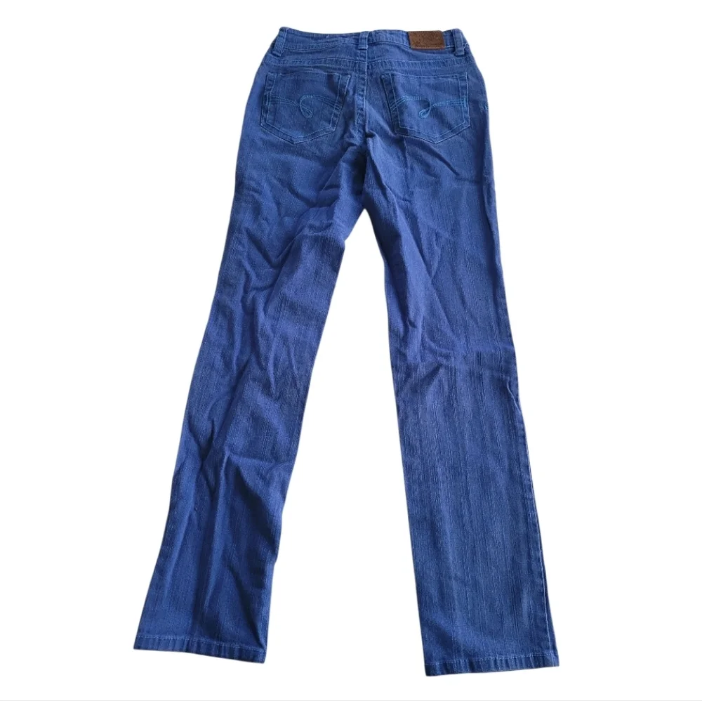 Justice NWOT Premium Stretchy Straight Leg Blue Denim Jeans Size 12 Slim Girls
